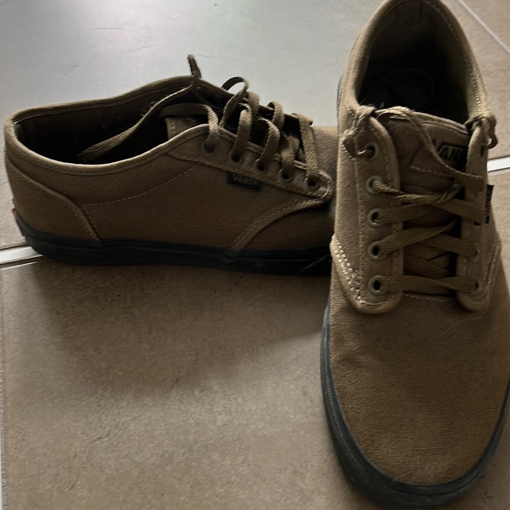 Green Vans size 10M